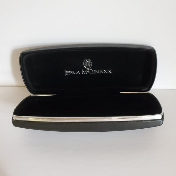 Jessica McClintock Hardshell Eyeglass Cases Black Silver Cream Blue - Picture 4 of 10